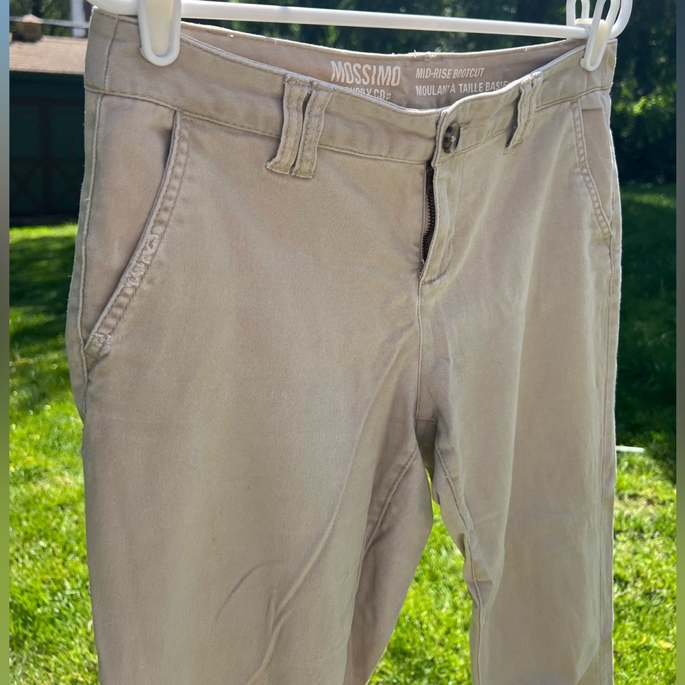 Khaki Mossimo Flare Pants